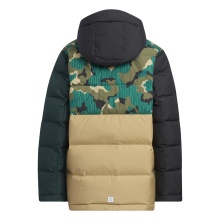 adidas Winter Down Jacket Allover Print Block Green Kids